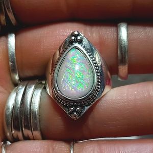 Faux Moonstone Ring